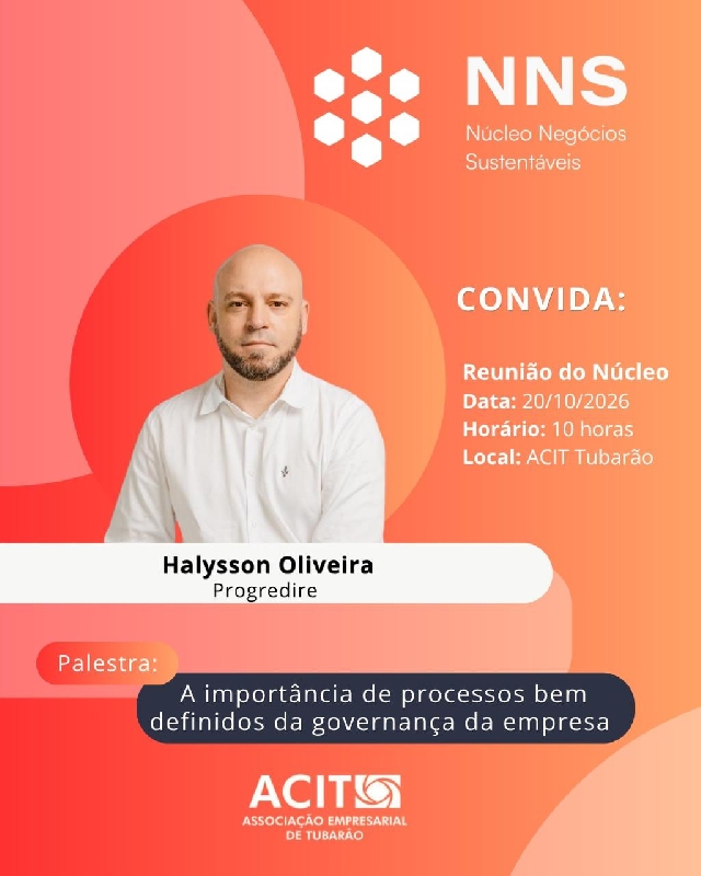 Núcleo de Negócios Sustentáveis da ACIT promove palestra sobre governança empresarial